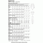 Naiste tuunika, topp ja püksid, Simplicity Pattern #S9113 