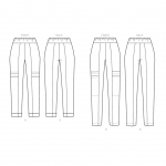 Выкройка: Misses` Seam-Detail Pants, Butterick B6461B 
