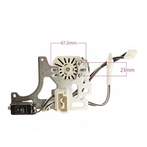 Ompelukoneen tai saumurin moottori YDK 220-230V, 130W, 7500rpm YM-310-S 40141074 ja JUKI asennussarja 