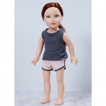 Ompelukaava: 46 cm (18`) Athleisure Doll Clothes, Kwik Sew K4297 