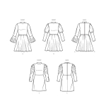 Simplicity lõikekomplekt S9862 CHILDREN`S AND GIRLS` KNIT DRESSES, SS9862 