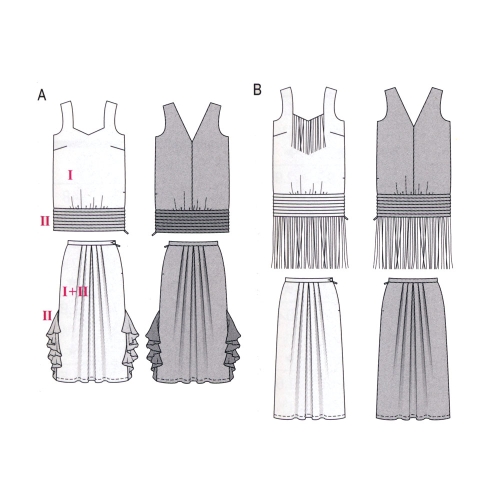 Charleston, Suurustele (Eur Sizes) 36-50 / Burda 2403 
