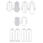 Выкройка: Misses` Tunic and Pants, Butterick B6294 