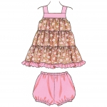 Выкройка: Dress, Bloomers & Romper, Kwik Sew K3776 