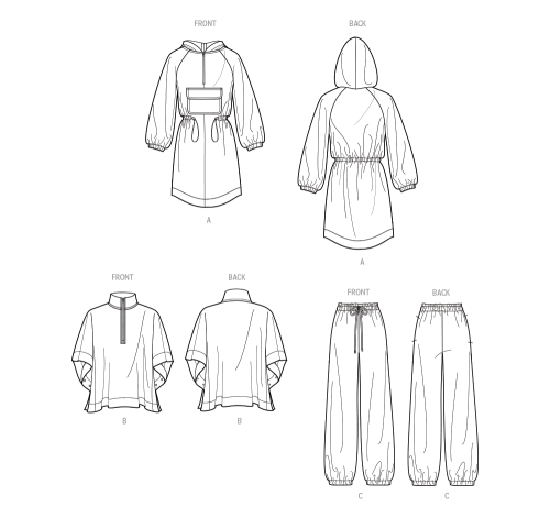 Simplicity lõikekomplekt S9687 MISSES` JACKET, PONCHO AND PANTS BY MIMI G 