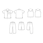 Poiste topid ja püksid, Simplicity Pattern #S9155 
