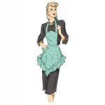 Ompelukaavat: Ruffled Full or Half Aprons, Butterick B6467MIS 