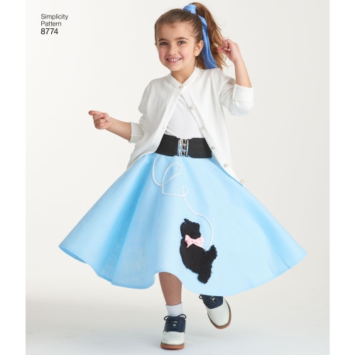 Laste ja tüdrukute kostüümid, Simplicity Pattern #8774 