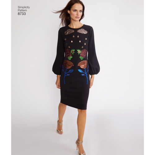 Cynthia Rowley kleit ja topp, Simplicity Pattern #8733 
