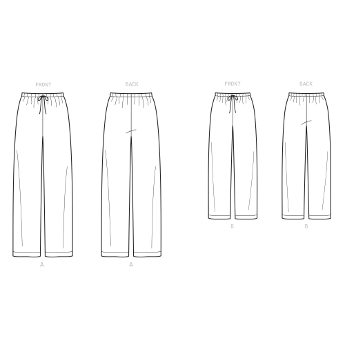 Unisex magamisriietus, suurused: A (XS - L / XS - XL), Simplicity Pattern #S9132 