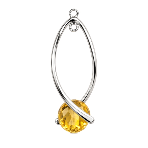 Pinch Bail Ear Wires, 35 x 20mm 
