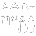 Simplicity Sewing Pattern S9162 Children`s Costumes, sizes: A (3-4-5-6-7-8) 