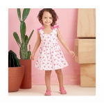 Simplicity lõiked S9319 Toddlers` Criss-Cross Top, Dresses, Rompers and Panties, CAA(1/2-1-2-3-4) 