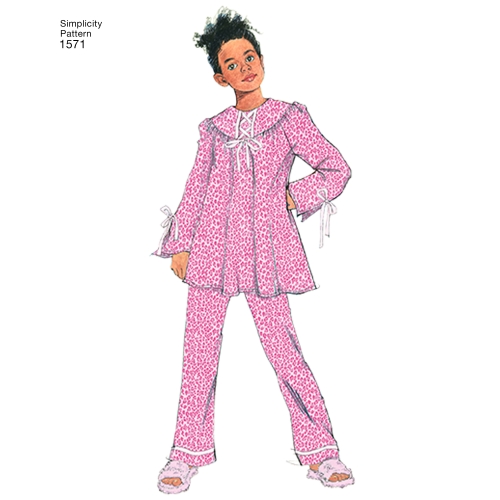 Laste ja tüdrukute salongiriietus, Simplicity Pattern #1571 