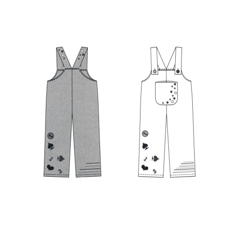 Kloun, Lõiked suurustele (Eur Sizes) Naised: 40(M)-54(XXL) ja mehed 46(M)-60(XXL)  / Clowns / Burda 2453 