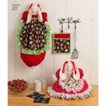 Kitchen Accessories and Apron, Sizes: OS (ONE SIZE), Simplicity Pattern #8717 