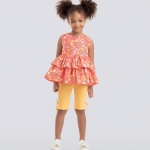 Laste kleit, topp tuunika ja retuusid, suurused: A (3-4-5-6-7-8), Simplicity Pattern #S9154 