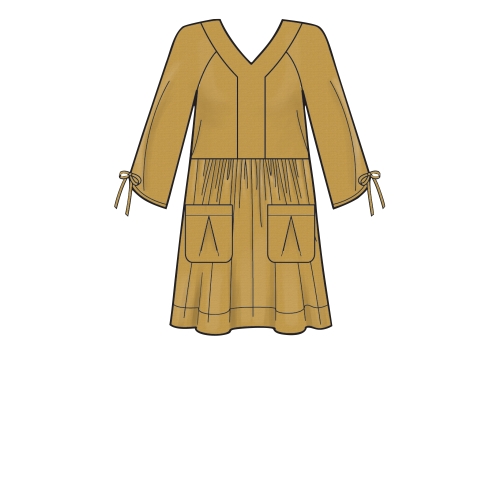 Naiste taskutega kleidid, Simplicity Pattern #S8984 