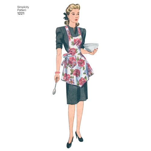Naiste vintage põlled, suurused: A (S-M-L), Simplicity Pattern #1221 