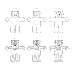 Швейные выкройки Simplicity S9417 Stuffed Animals 