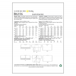 Выкройка: Misses` Fringe-Trim, Overlay or Notch-Neck Tunics, Butterick B6356 