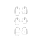 Simplicity Sewing Pattern Teens`, Misses` and Men`s Shirts, SS9614AA (XXS-XS-S-M-L-XL-XXL) 