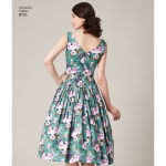 Naiste vintage kleit ja voodriga mantel, Simplicity Pattern #8731 
