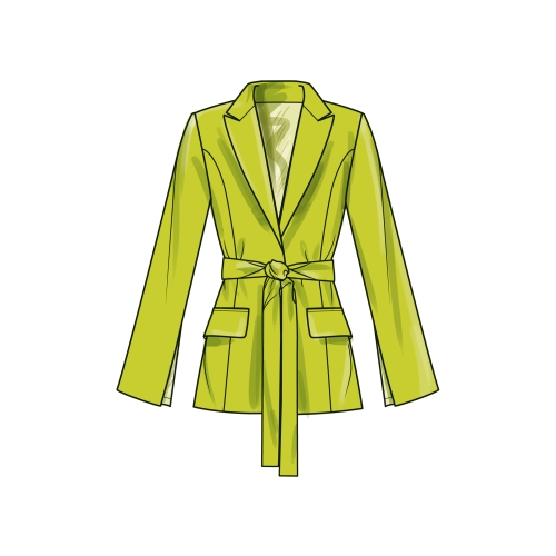 Simplicity lõikekomplekt S9688 MISSES` AND WOMEN`S JACKET WITH TIE BELT 