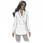 Выкройка: Misses` Surplice, Paneled Tops , Butterick B6417 