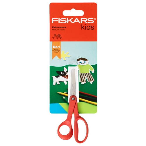 Lastekäärid väikesesse kätte, 13cm, VASAKUKÄELISTELE, Fiskars (Soome) 9993 