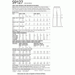 Unisex magamisriietus, suurused: A (XS - L / XS - XL), Simplicity Pattern #S9127 