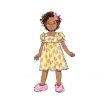 Выкройка: Children`s, sizes: Girls` Top, Dress, Gown and Pants, Butterick B6277 