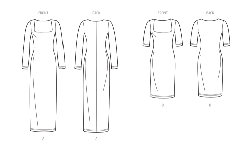 Simplicity lõikekomplekt S9701 MISSES` KNIT DRESS IN TWO LENGTHS BY MIMI G STYLE 