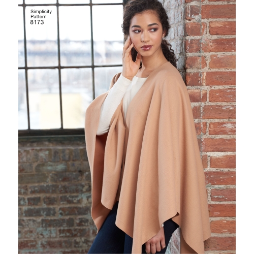 Naiste fliisist hõlmikpontšo, Simplicity Pattern #8173 