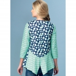 Выкройка: Misses` V-Neck, Contrast Tops, Kwik Sew K4158 