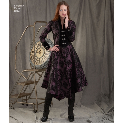 Naiste kostüüm mantlid, Simplicity Pattern #8769 