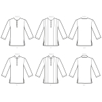 Meeste poolnööbitavad särgid, Simplicity Pattern #S9158 