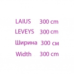 Ткань гардинная с утяжелителем , 300 cm, Coral 
