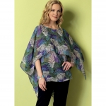 Выкройка: Misses` Fringe-Trim, Overlay or Notch-Neck Tunics, Butterick B6356 