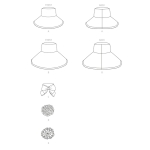 Выкройка: Misses` Hats With Ribbon, Flowers & Bow, Butterick B6741A 