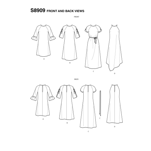 Naiste kleidid, Simplicity Pattern #S8909 