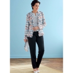 Выкройка: Misses` Jacket, Dress, Top, Skirt & Pants, Butterick B6738 