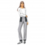 Выкройка: Misses` Pants, Butterick B6137 