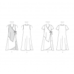Sewing Pattern: Misses`, sizes: Women`s Wrap Dresses with Overlays, Butterick B6359 