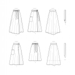 Naiste hõlmikseelikud erinevates pikkustes, lehvi võimalusega, Simplicity Pattern #S9109 