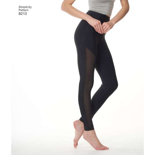 Naiste trikoo retuusid, suurused: A (XXS-XS-S-M-L-XL-XXL), Simplicity Pattern #8212 