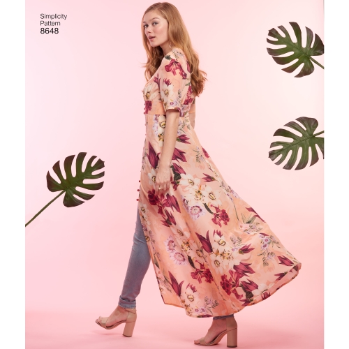 Naiste kittel kahes pikkuses, Simplicity Pattern #8648 