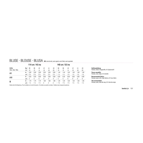 Выкройка Nr.36-46, Burda Style Nr.6424 