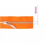 65 cm Open end Metal Zippers, zip fasteners, member width: 4 mm 