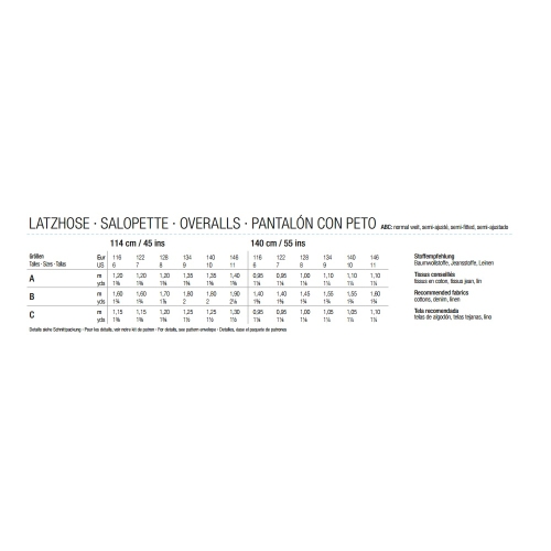 Выкройка 116 см - 146 см, Burda Style Nr. 9464 
